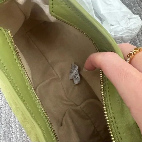 NEW Cult Gaia Aliza Logo Suede Shoulder Bag - Picture 12 of 13